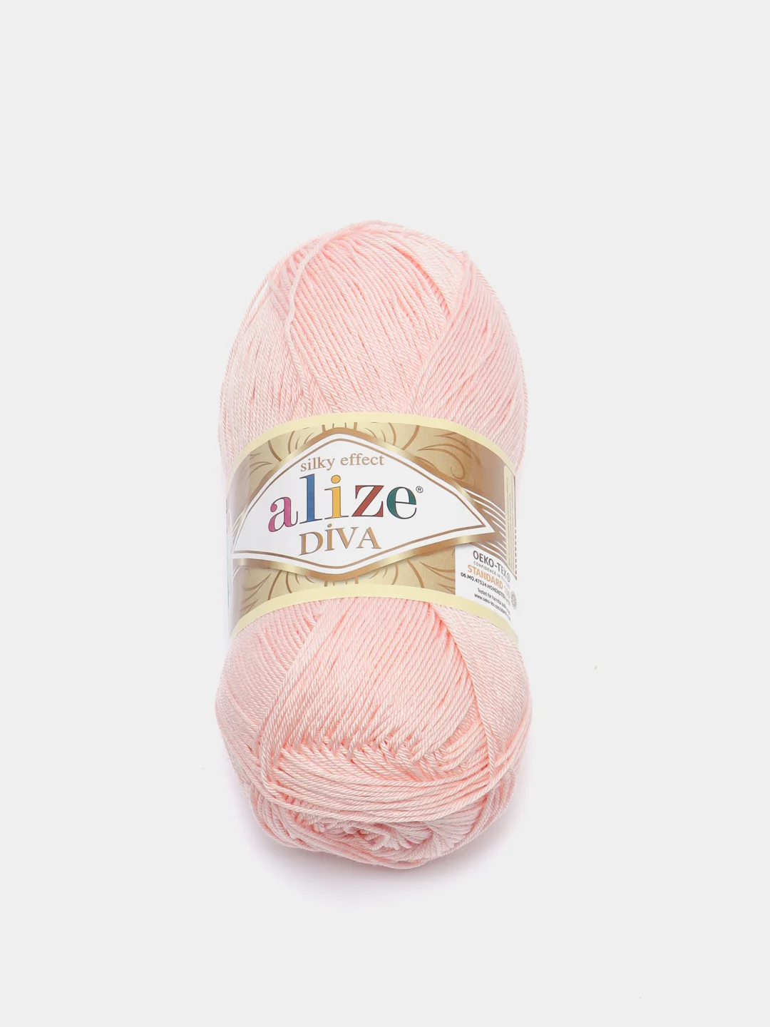 Кораллово-розовый пряжа Alize Diva 100% Микрофибра 100г 350м