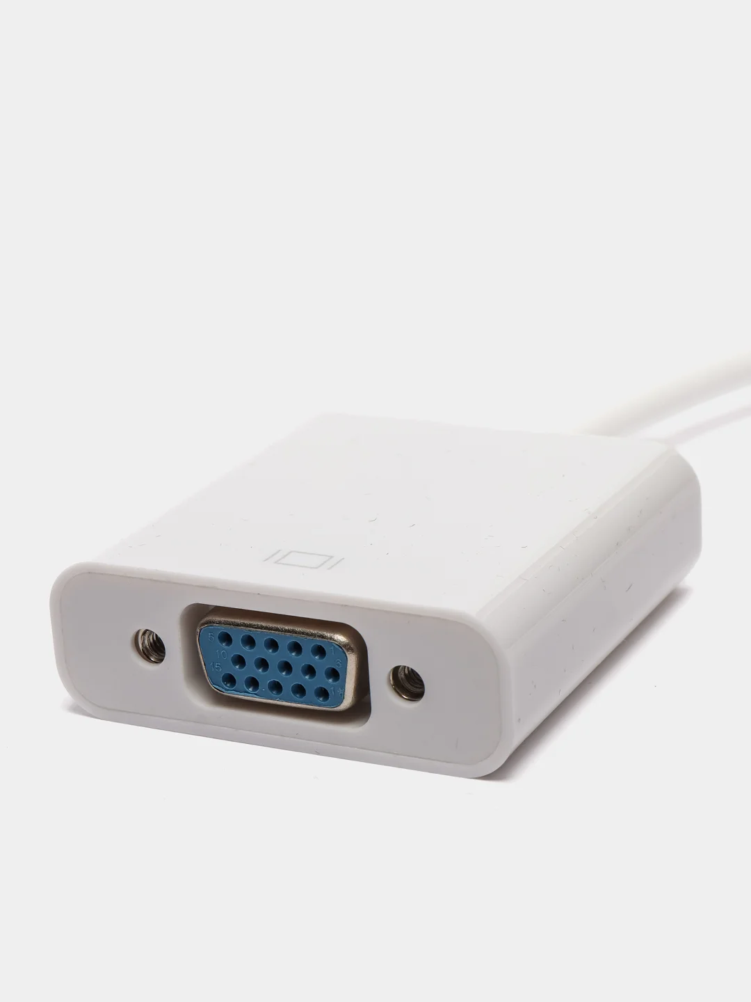 Белый переходник-адаптер из HDMI в VGA, с аудиовыходом и без