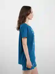 Индиго пижама женская с шортами, большие размеры