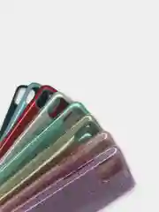 Голубой чехол Samsung Galaxy A03, Самсунг Галакси А03 блестящий