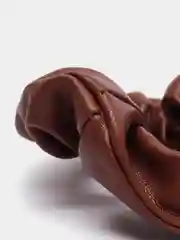 Медный резинка для волос, искусственная кожа