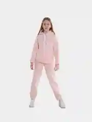 Пудровый детский спортивный костюм, теплый, на флисе, с подкладом, начесом