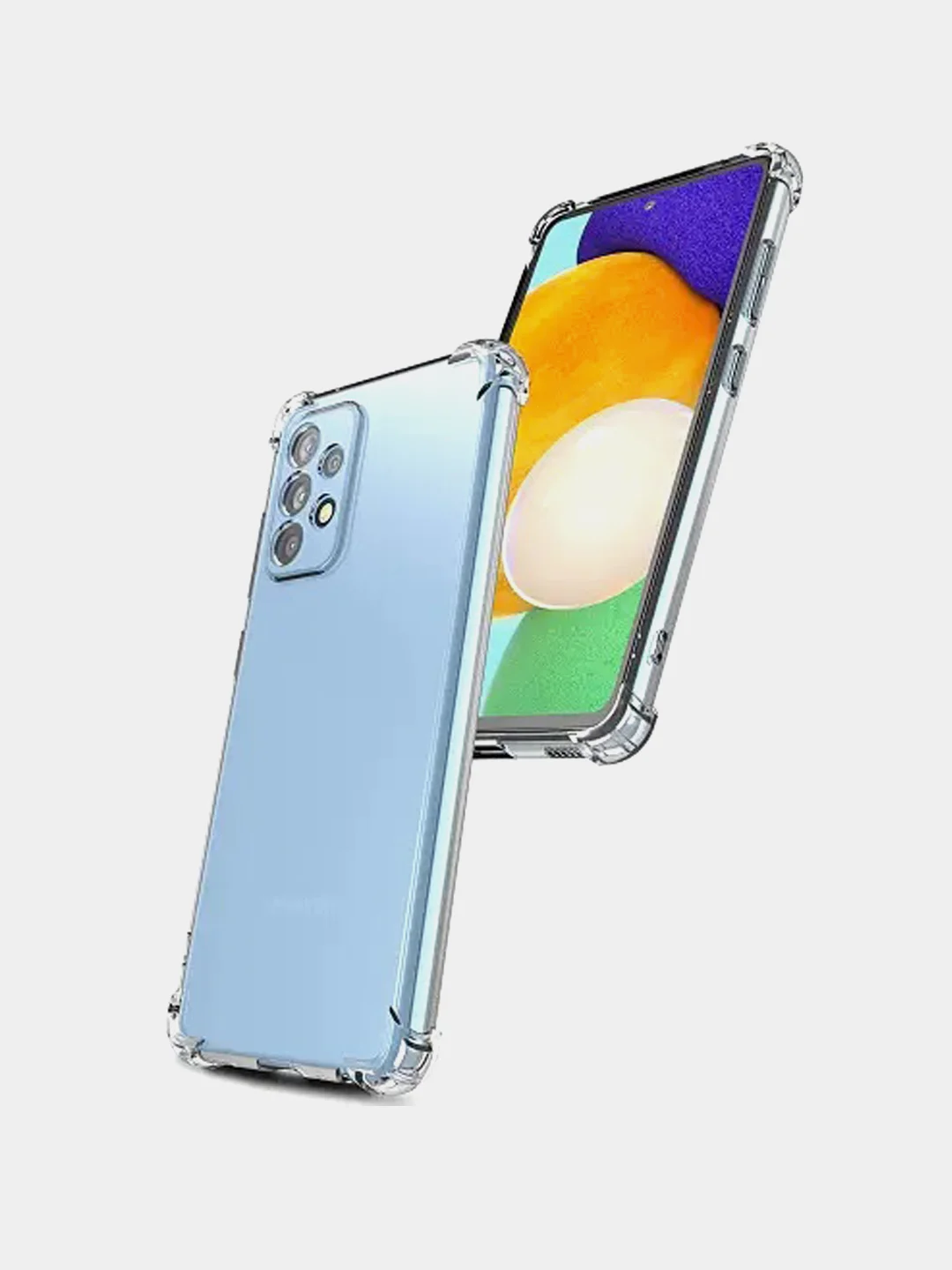 Чехол для Samsung A52 прозрачный, противоударный