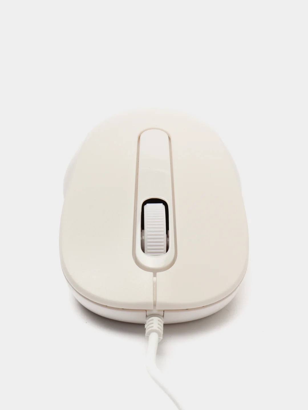 Белый мышь компьютерная проводная BOROFONE BG4 Universal Business USB