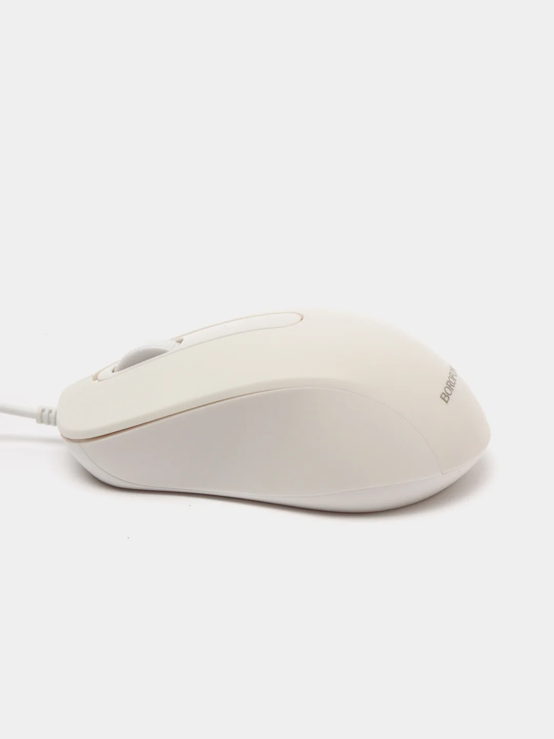 Белый мышь компьютерная проводная BOROFONE BG4 Universal Business USB