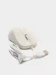 Белый мышь компьютерная проводная BOROFONE BG4 Universal Business USB