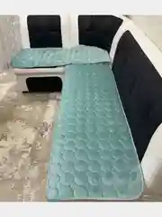 Накидка-сидушка на кухонный уголок, 50/150, 2 штуки, светлый бирюза