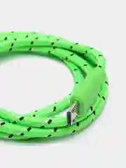 Зеленый кабель для зарядки телефона micro USB, провод зарядный, шнур юсб быстрая зарядка