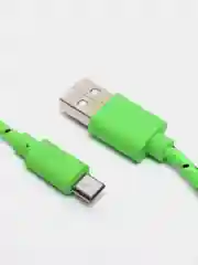 Зеленый кабель для зарядки телефона micro USB, провод зарядный, шнур юсб быстрая зарядка