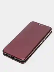 Багровый чехол-книжка для Realme C12 / C15 / C25 / C25S