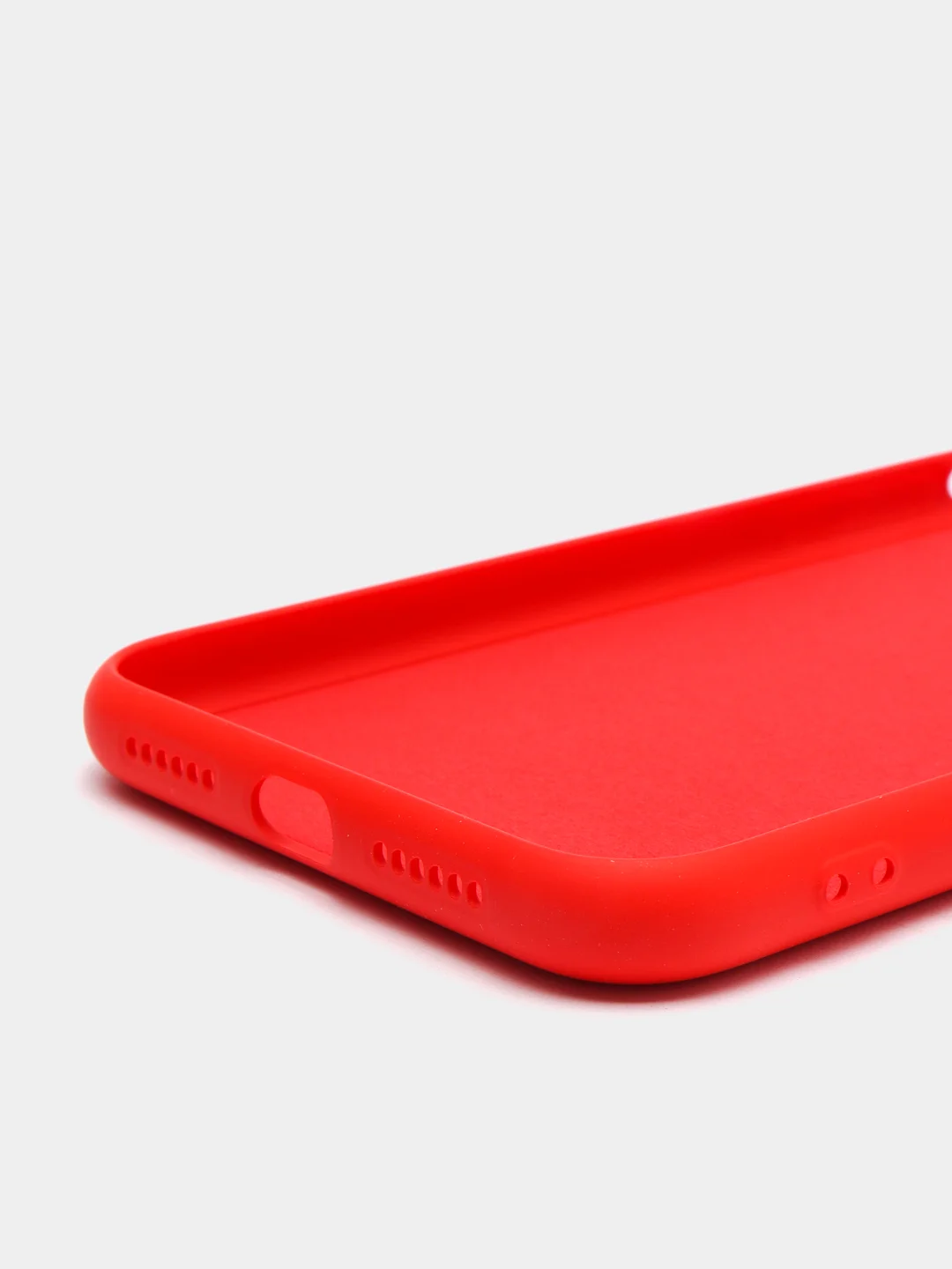 Красный чехол на iPhone 11, 13, 12, XR, Pro, Max, Mini, бархатный