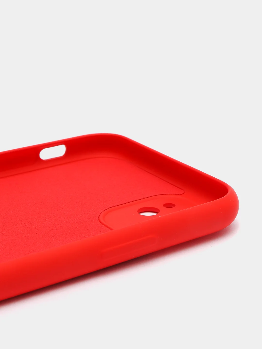 Красный чехол на iPhone 11, 13, 12, XR, Pro, Max, Mini, бархатный