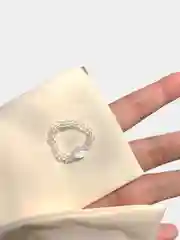 Прозрачный эластичное кольцо, прозрачное, с бусинами
