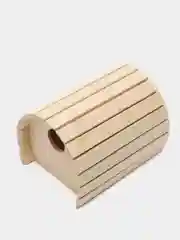 Домик для грызунов деревянный, полукруглый, 15*12*10 см, 8550