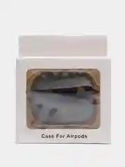 Тёмно-серый силиконовый чехол для наушников AirPods Pro с карабином