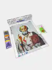 Черный алмазная мозаика вышивка 30 х 40 см "Иконы", без подрамника