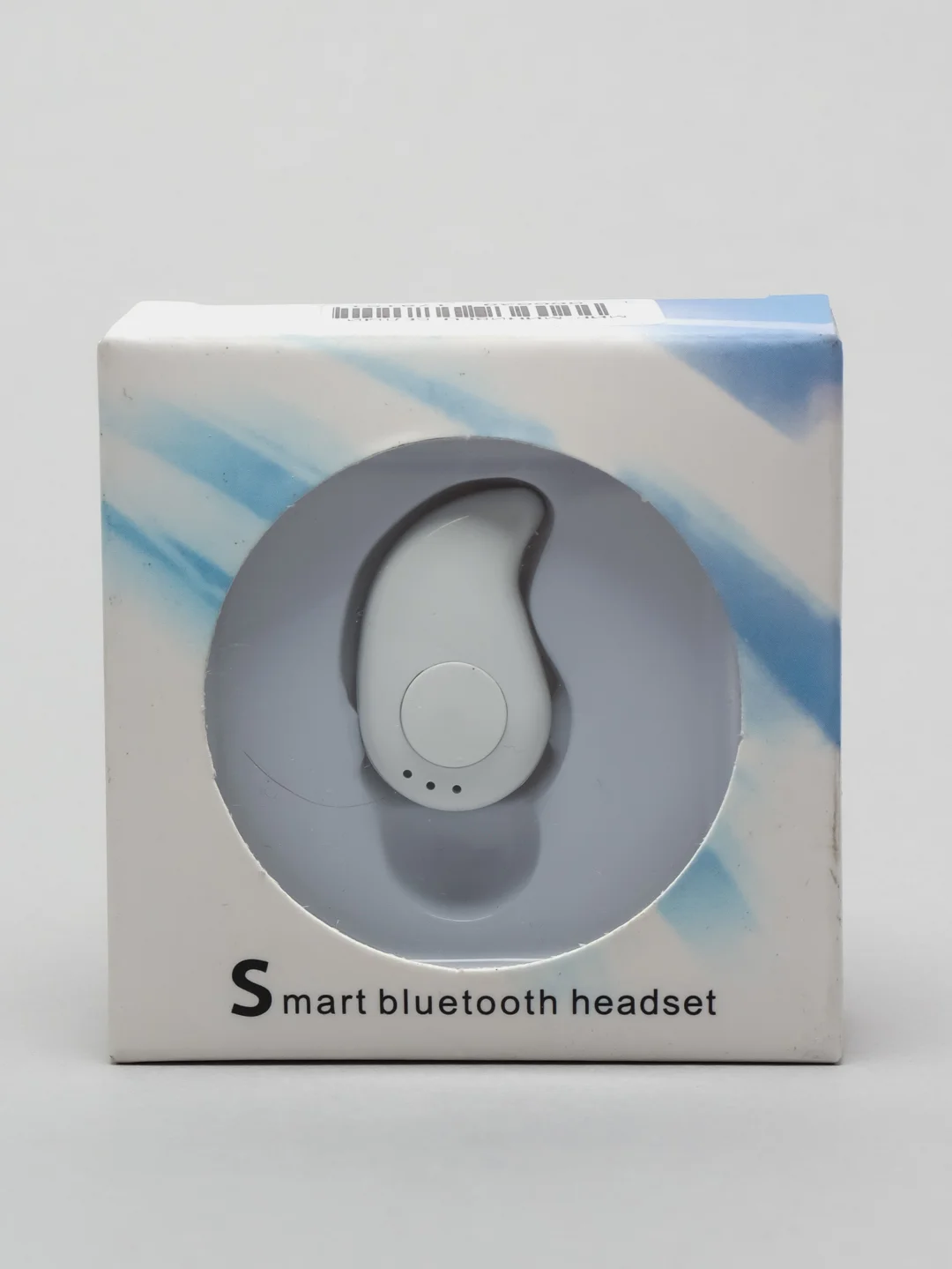 Белый мини Bluetooth наушник с микрофоном громкой связи