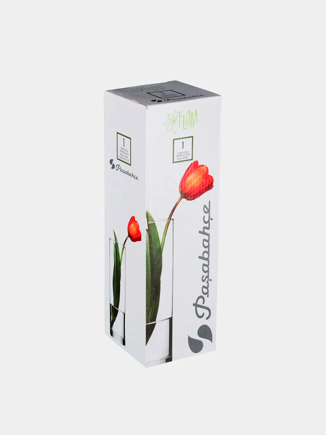 Ваза для цветов стеклянная 26,5 см, "Flora"