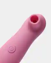 Розовый вибратор женский вакуумный