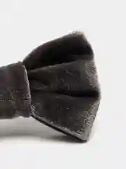 Бабочка галстук Серая бархат