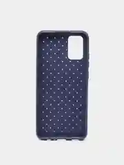 Темно-синий чехол Samsung Galaxy A02S, Самсунг Галакси А02с плетеный силиконовый