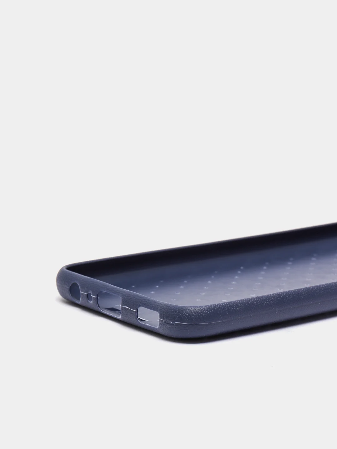 Темно-синий чехол Samsung Galaxy A02S, Самсунг Галакси А02с плетеный силиконовый