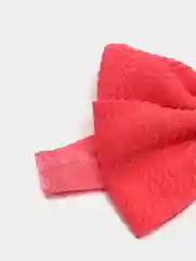 Кораллово-розовый детская повязка на голову с бантом / Повязка - бант для девочек