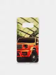 Светло-жёлтый чехол Samsung Galaxy S10, S10e, S10+ Plus, Галакси С10, С10е, С10+ силиконовый с рисунком