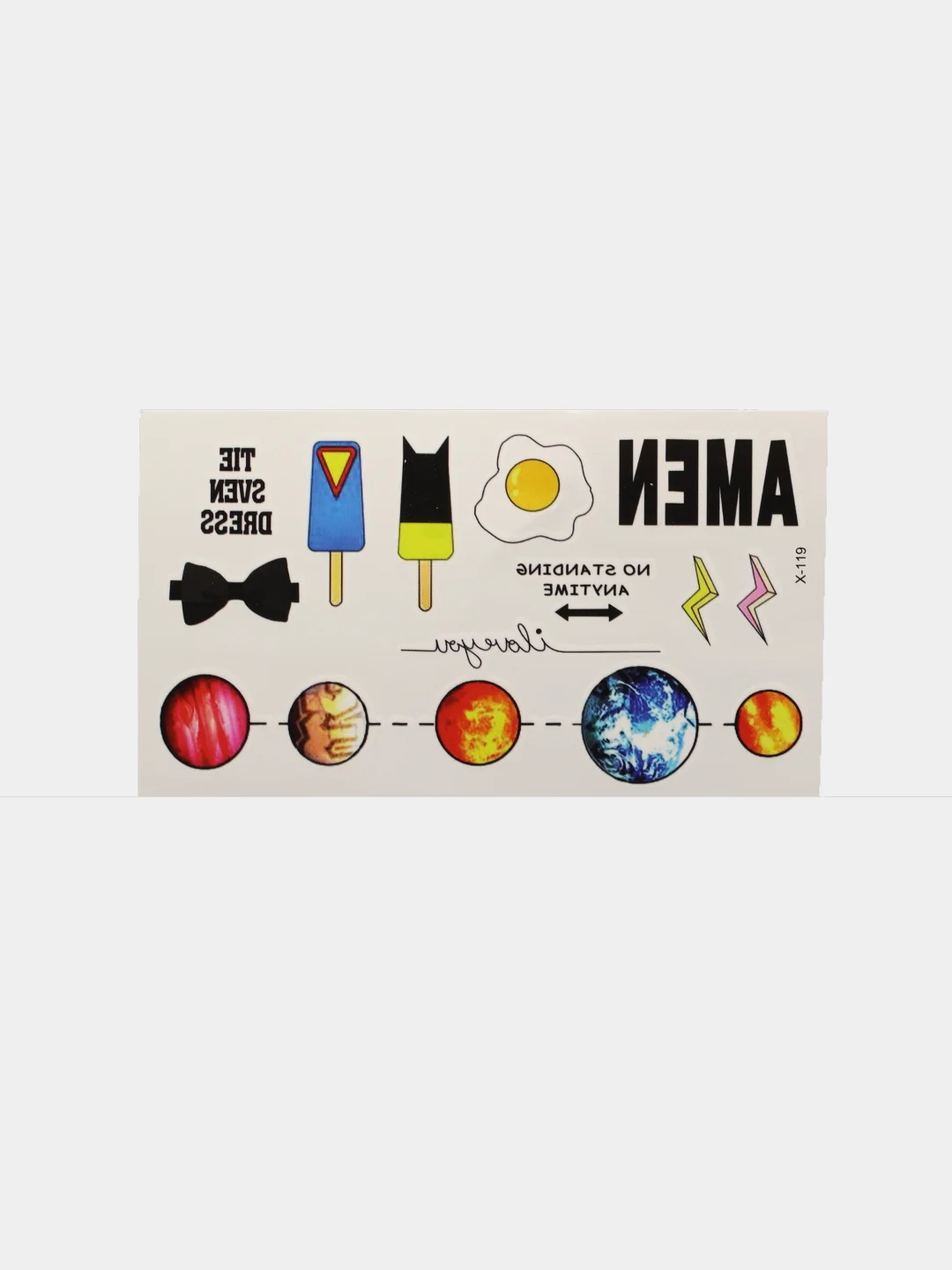 Татуировка временная переводная, 60*105 мм