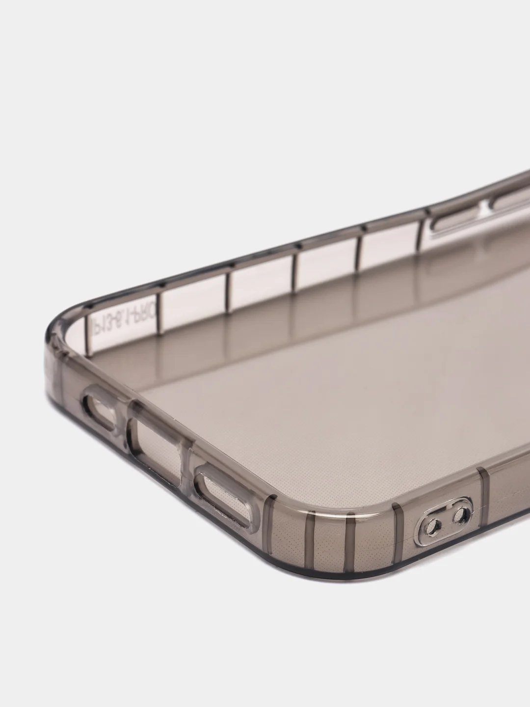 Чехол-накладка для iPhone 13 Pro, прозрачный, затемнённый, силиконовый