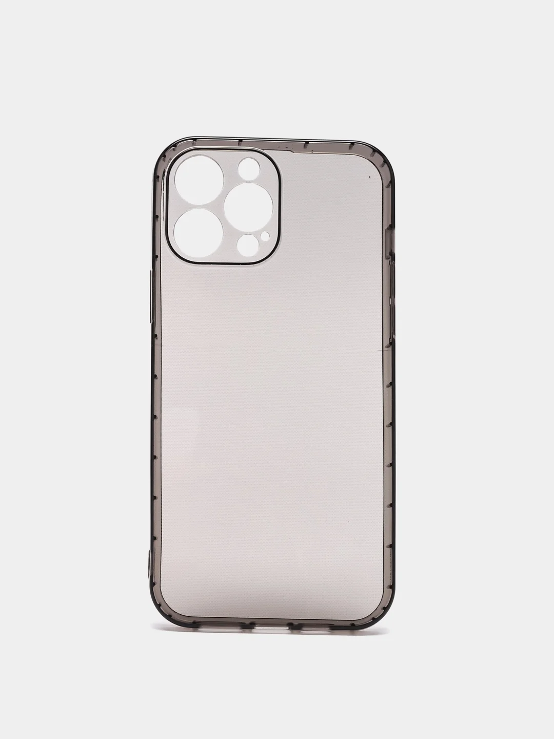 Чехол-накладка прозрачный на iPhone 13 Pro Max, затемнённый, силиконовый
