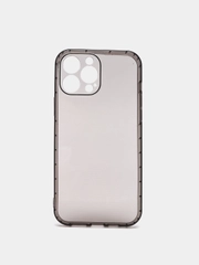 Чехол-накладка прозрачный на iPhone 13 Pro Max, затемнённый, силиконовый
