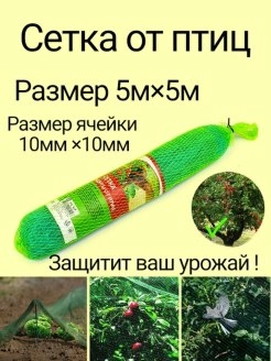 Сетка от птиц для защиты урожая