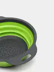 Лесной зеленый складной силиконовый дуршлаг