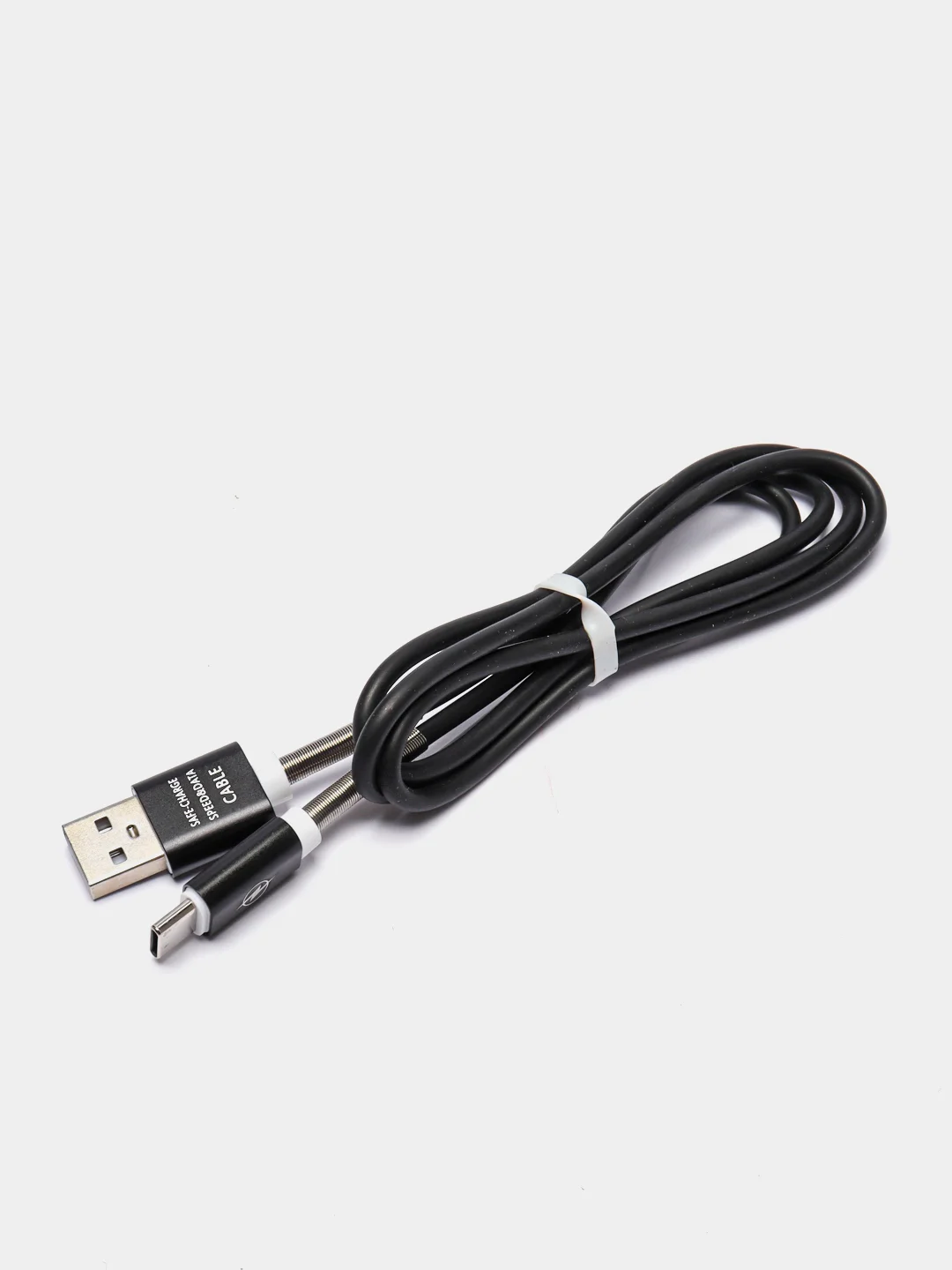 Черный кабель для зарядки Type-C
