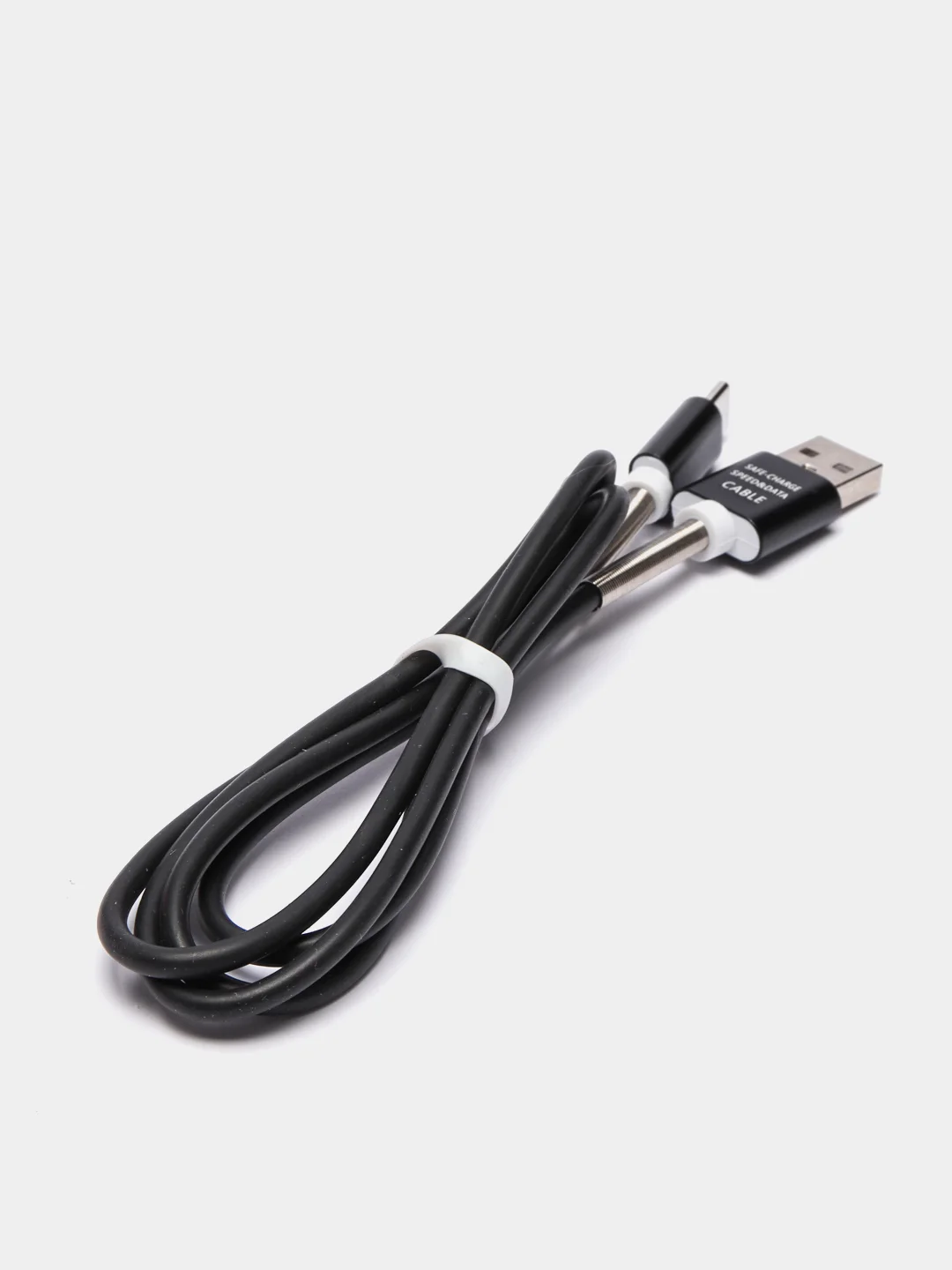 Черный кабель для зарядки Type-C