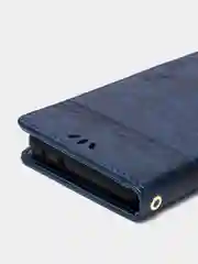Темно-синий кожаный PU чехол-книжка для Xiaomi Redmi 9, Редми 9