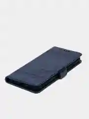 Темно-синий кожаный PU чехол-книжка для Xiaomi Redmi 9, Редми 9