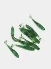 Зеленый силиконовые приманки RAF, Sw. Tioga 2.0, 50 mm, 10 штук, виброхвост