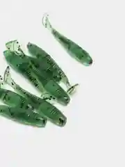 Зеленый силиконовые приманки RAF, Sw. Tioga 2.0, 50 mm, 10 штук, виброхвост