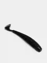 Черный силиконовые примнки RAF, Swing Impact 5.0, 125 mm, 4 штуки, Виброхвост