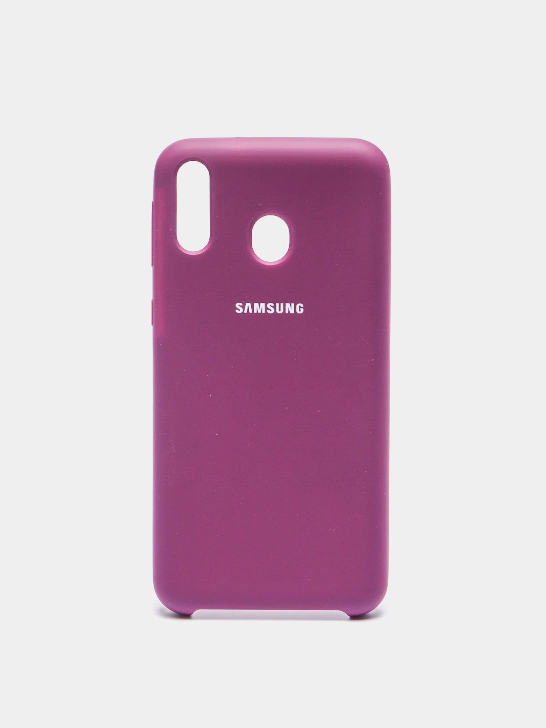 Пурпурный чехол силиконовый Silicone Cover Case для Samsung Galaxy A6S, M20