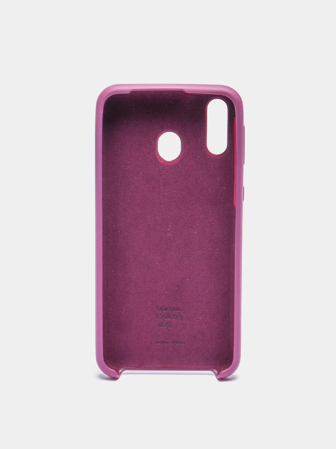 Пурпурный чехол силиконовый Silicone Cover Case для Samsung Galaxy A6S, M20