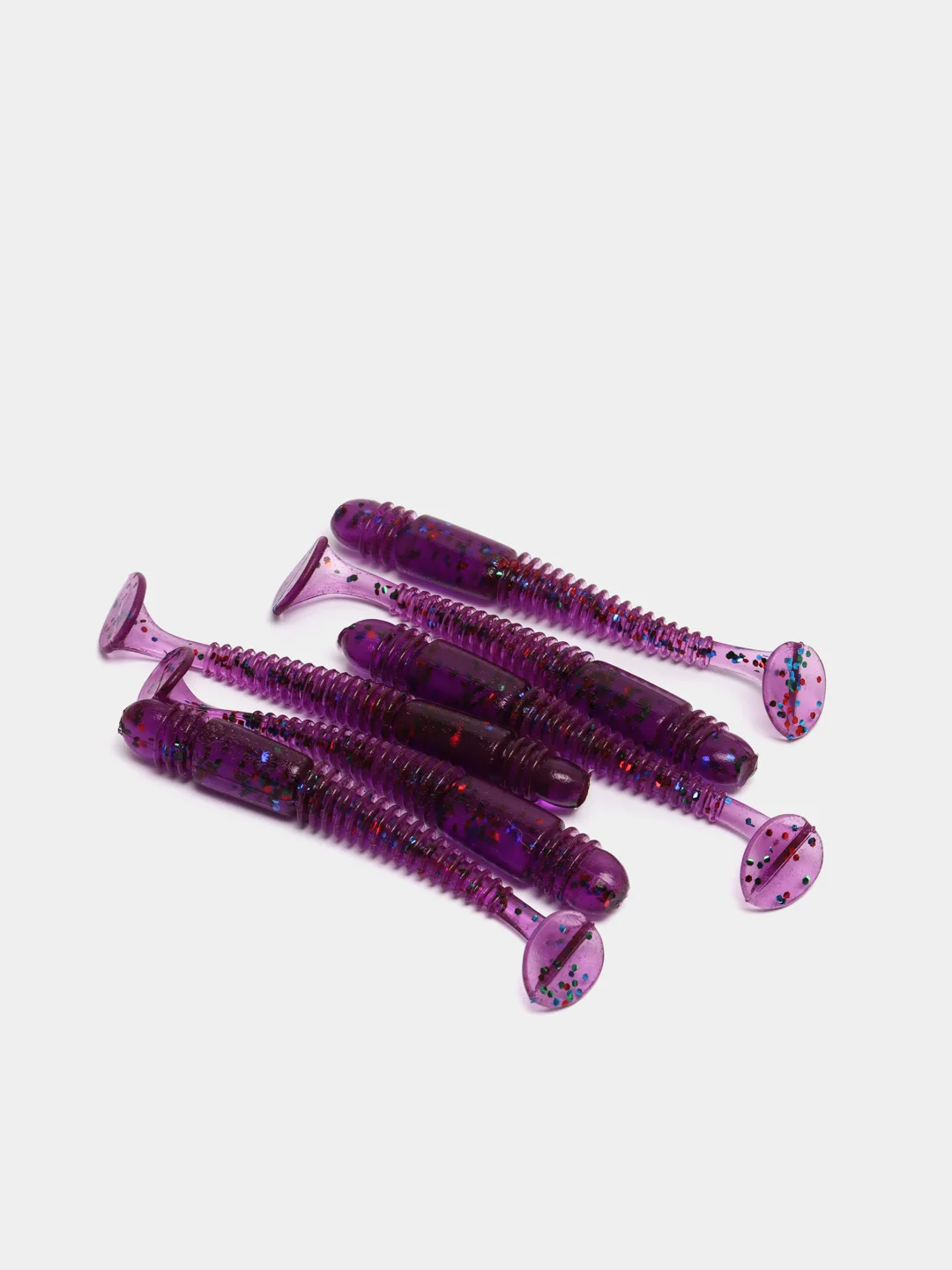 Фиолетовый силиконовые примнки RAF, Sw. Tioga 3.4, 86mm, 6 шт, виброхвост