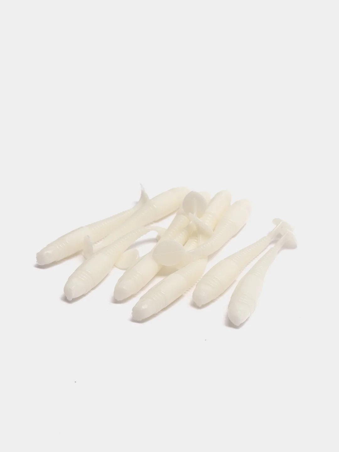 Белый силиконовые приманки RAF, Sw. Tioga 2.0, 50 mm, 10 штук, виброхвост