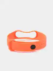 Оранжевый ремешок силиконовый для браслета Xiaomi Mi Band 3, 4