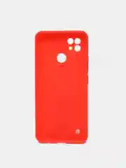 Красный чехол для Realme C21 силиконовый матовый однотонный