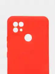 Красный чехол для Realme C21 силиконовый матовый однотонный