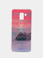 Лавандовый чехол Samsung Galaxy J6 2018, Самсунг Галакси Джи6 2018 силиконовый с рисунком