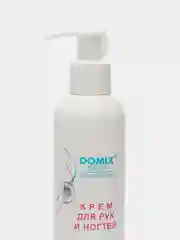 Крем для рук и ногтей Domix с кератином, маслом чайного дерева и серебром, 250 мл
